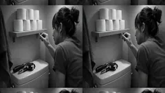 賃貸のトイレでも大丈夫 石こうピンでトイレットペーパー棚を増やすDIY