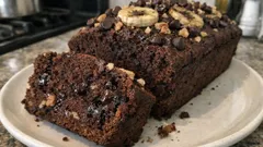 エアフライヤーでしっとり焼ける：完熟バナナ×ココアのチョコチップくるみバナナブレッド